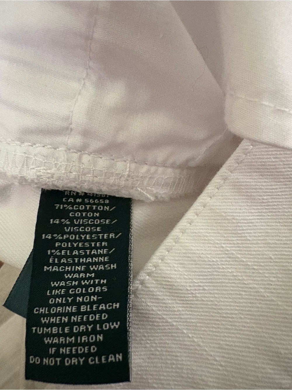 Women’s Lauren Ralph Lauren White Jeans - Size 4 - Picture 9 of 9